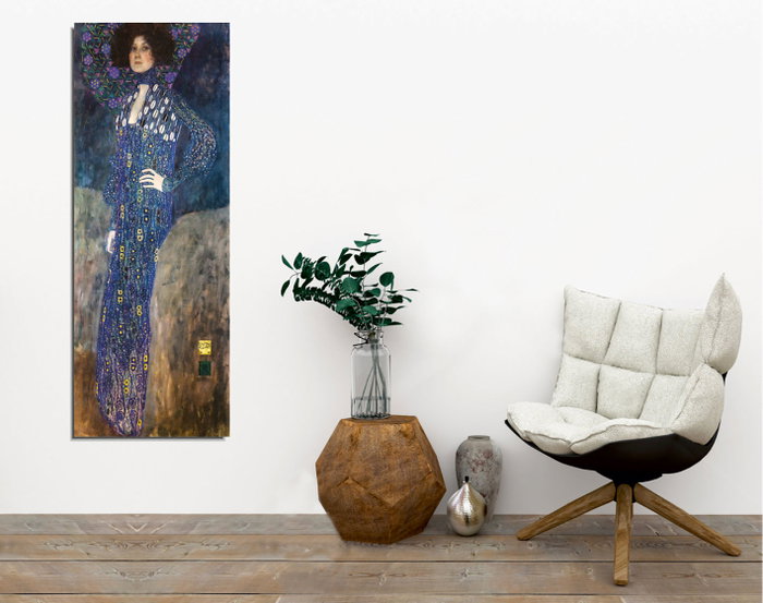 Wallity Cuadro de Gustav Klimt en Lienzo con Marco de 30 x 80 cm Wallity Cuadro de Gustav Klimt en Lienzo con Marco de 30 x 80 cm